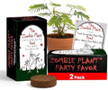 Zombie Plant Party Favors (2) Plays Dead When Touched! Includes Soil, Seeds & Mini Flower Pot. Supplies for Zombie Themed Birthday. Plant it as a Fun Indoor Science Activity by TickleMePlantandZOMBIEPLANTProducts