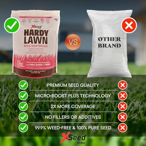 X-Seed Hardy Lawn Grass Seed Mixture - Durable, Long-Lasting Lawn Solution for Full Sun, Withstands Extreme Temperatures & Heavy Traffic, Ideal for Backyards, 3 lbs. - Image 5