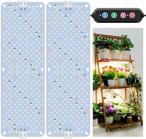 24W Full Spectrum Grow Lights Panel for Indoor Plants by LPMZMBL