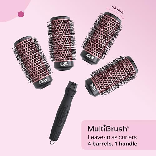 Olivia Garden MultiBrush - Non-Electrical Detachable Thermal Brush with Ceramic Barrel - Image 4