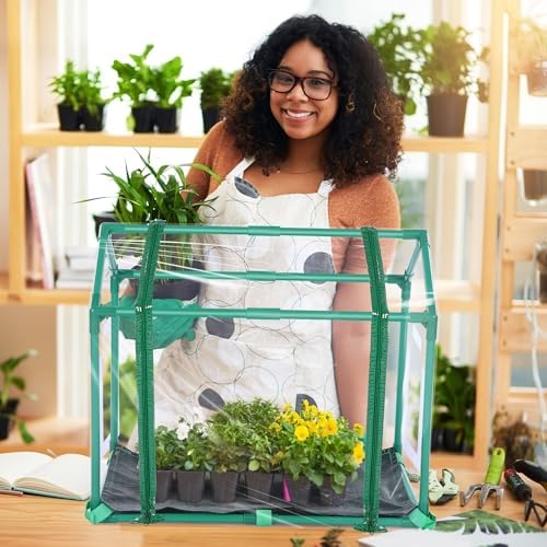 Mini Greenhouse with Potting Mat for Indoor Plant, Portable Greenhouse - Image 6