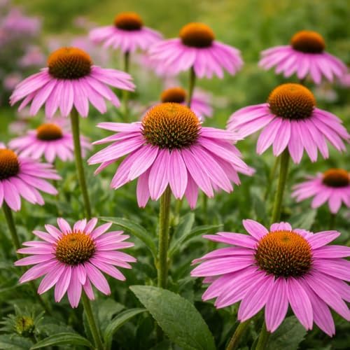Purple Coneflower Plug (Echinacea purpurea) – Hardy Native Perennial – Pollinator-Friendly Wildflower – Full Sun Garden Plant (5) by CZGrain