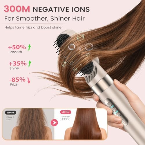 8-in-1 Hot Air Styler & Hair Dryer Brush Set with Auto-Wrap Curlers - Image 6