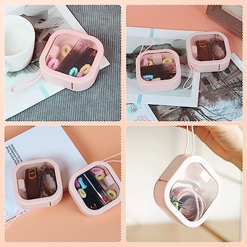 Hair Tie Organizer, Small Portable Hair Accessories Storage Can Be Stackable Or Hung On The Wall, Small Items Holder Hair Tie Organizer for Jewelry Hair Stuff Hair Clip Hair Tie Cotton Swab Desktop - Image 6