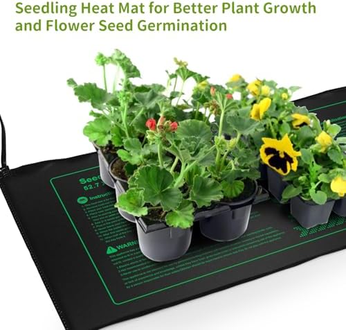 NAMOTEK 2 Pack Seedling Heat Mat, Durable Waterproof Seed Germination Heating Mat, Warm Hydroponic Plant Heating Pad - Image 3