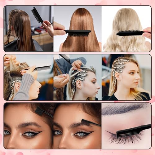 Slick Back Hair Brush Wax Stick Set for Flyaways Stocking Stuffers for Kids Women Christmas/Birthday Gifts Hair Accessories for Women Girl Teen Girls Trendy Stuff, Hair Styling Tools Baby Hairs Gel - Image 5
