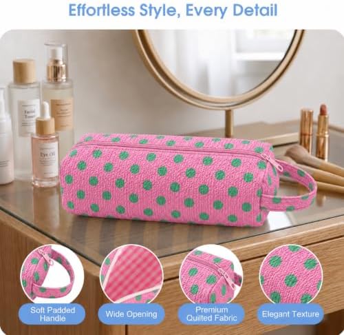Slim Quilted Hair Tools Travel Case Styling Tools, Wide-Open Design - Image 6