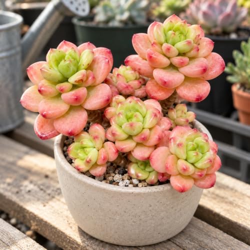 Sedeveria 'Shangri La' Live Succulent Plant 3-3.5", Bare Root, No Pot or Soil, Easy Care Hybrid Succulent for Decorative Containers, Indoor Displays, Rock Gardens & Plant Collections - Image 5