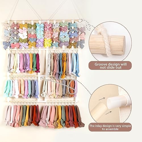 POVETIRE Headband Holder Bows Organizer for Girls Large Storage Capacity - Image 3