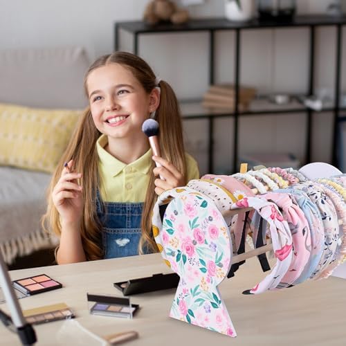 Basumee Headband Holder and Organizer for Hair Accessories - Display and Storage for Girls' Hair Hoops, Headbands, Home Decor - Image 2