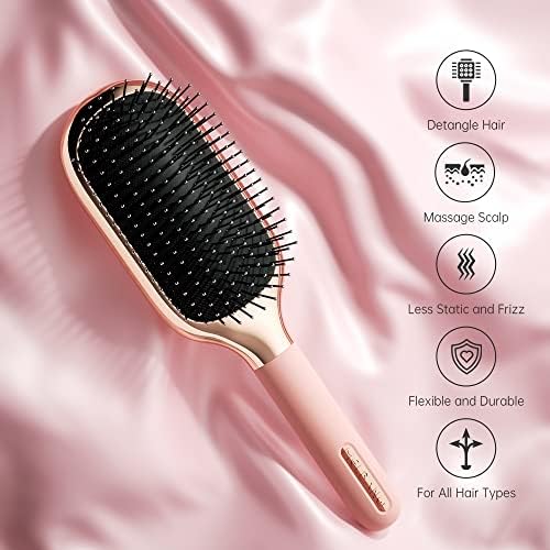 Melbang Hair Brush for Thick Curly Thin Long Short Wet or Dry Hair Adds Shine and Makes Hair Smooth Hair Comb Paddle Hair Brush for Men Women Kid - Image 2