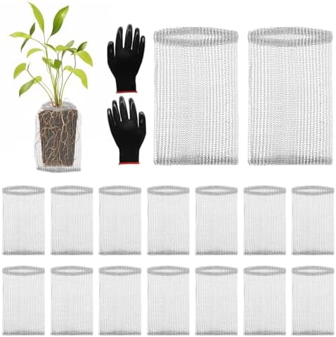 16 Pcs Gopher Baskets 1 Gallon Root Guard Proof Stainless Wire Steel Trap by Froidesente