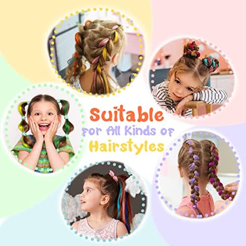 Dreamlover Colorful Crazy Hair Day Accessories for Girls, 24 Pieces - Image 4