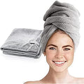 Microfiber Hair Towel Wrap for Women, Curly Hair, Anti-Frizz Quick Dry by Sutera