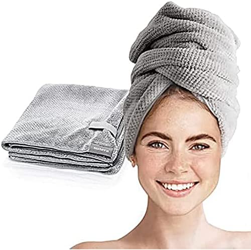 Microfiber Hair Towel Wrap for Women, Curly Hair, Anti-Frizz Quick Dry by Sutera