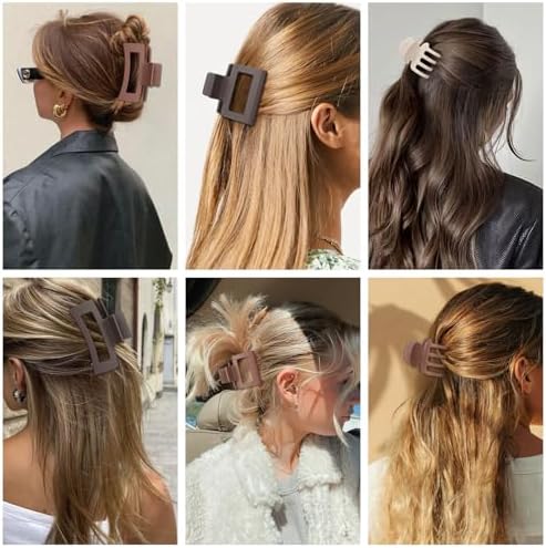 SMKSL 12 Pcs Hair Claw Clips for Women & Girls 3 Styles Hair Accessories - Image 6