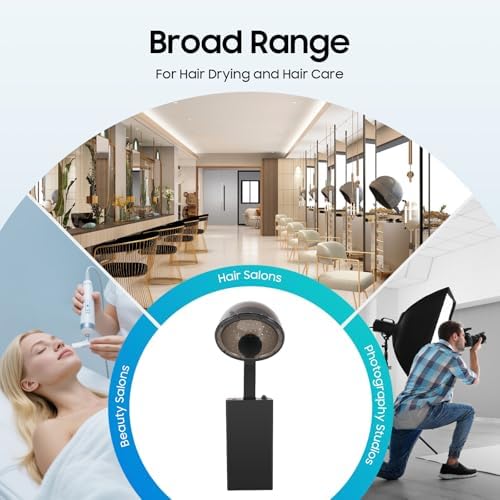 1200W Hooded Hair Dryer, Professional Hooded Standing Salon Dryer, Salon Dryer60-min Timer, Hooded Hair Dryer, Adjustable Temperature for in Homes, Hair Salons(1200W) - Image 7