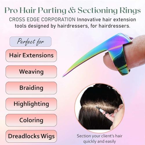 Hair Parting Ring for Braiding and Extensions, CEC25 - Image 2