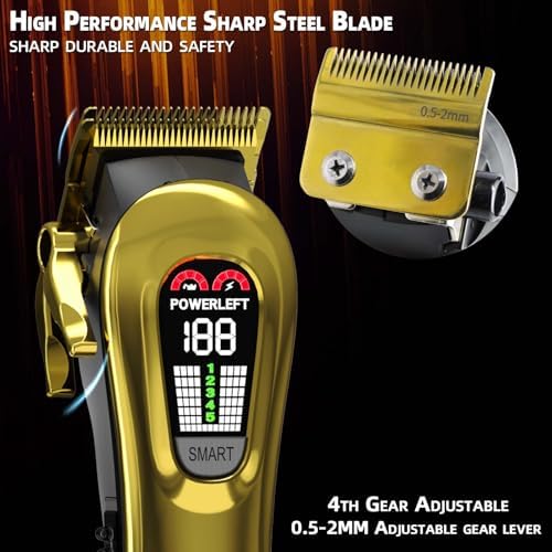 TCMKY Hair Clippers for Men Barber Clippers Rechargeable Hair Trimmer Kit - Image 4