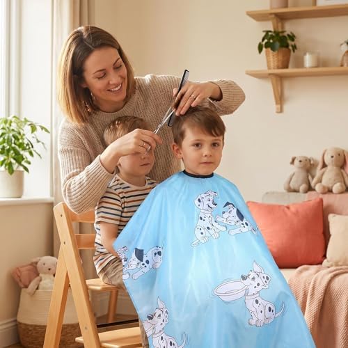 Kids Haircut Salon Cape, Hair Cutting Cape for Kid cloth, Kids Barber Cape,Child Shampoo Waterproof Capes - Image 5
