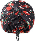 Christmas Adjustable Silk Bonnet Satin Curly Hair Wrap for Sleeping Women by KAAHYNNO