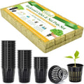 Halatool 36PCS 1.2" Rockwool Cubes & 30PCS 2" Net Cups for Hydroponics by HALATOOL