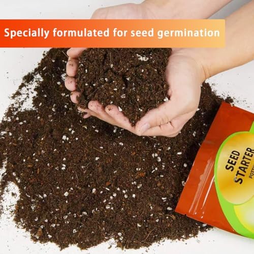 Seed Starting Soil Mix 10qt, Seed Starter Seedling Soil Ready to Use Suitable for Vegetable, Flower, Houseplant and Bonsai - Image 2