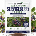 Saskatoon Serviceberry Seeds for Planting Native Berry 100 Premium Seeds by CZGrain