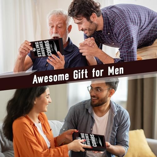 Mens Hair Brush and Beard Brush Set,Boar Bristle Beard Brush Set - Image 7