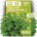 500 Lemon Thyme Heirloom Herb Seeds for Planting, Thymus Pulegioides by KVITER