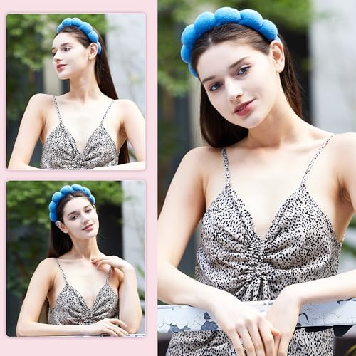 Ztomine Headbands for Women - Spa Headband and Wristband Set - Headband for Washing Face,Facial Mask,Makeup and Skin Care,Gifts for Women and Teen Girl Gifts Trendy Stuff - Image 5