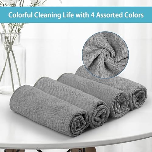HOMEXCEL 150PK Microfiber Cleaning Cloth, Cleaning Rag for Home, 11.5x11.5 - Image 2