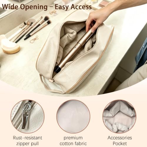 Hair Tools Travel Bag 5-Piece Set, Beige - Image 5