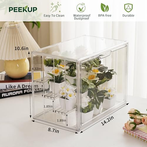 Mini Greenhouse Indoor with Magnetic Door, M-4tier-4pcs - Image 6