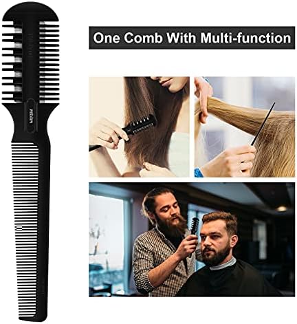 Hair Cutting Comb - Double Edge Razor for Thin and Thick Hair Trimming and Styling with 5 PCS Spare Blades - Image 5