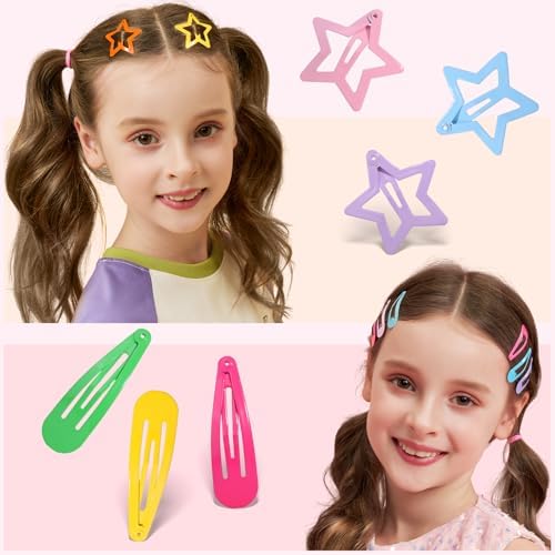 Teenitor Hair Accessories for Girls 193pcs Hair Clips for Girls Toddler Hair Accessories, Mini Girls Hair Clips, Small Claw Clips Bobby Pins and Hair Ties - Image 4