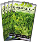 Sow Right Seeds - Chinese Celery Seed for Planting Outdoor Vegetable 4pk by SowRightSeeds