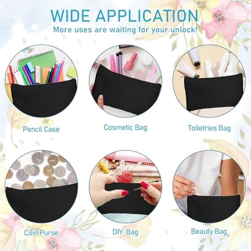 Legigo Blank Canvas Bags Zipper Pouch Makeup Bags Pencil Pouch Bulk - Image 5