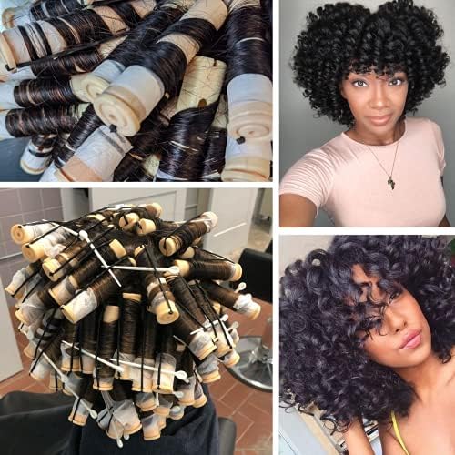 Perm Rods Large Hair Rollers for Natural Long Short Hair Styling Tool Hair Curlers Beige Color - Image 6
