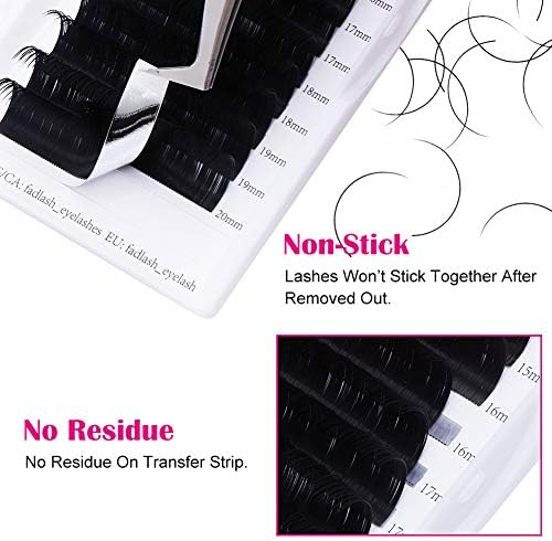 Eyelash Extension 0.15 D Curl 16 Rows Mix-12-20mm Classic Lash Extensions Optinal Thickness 0.10/0.15/0.20/0.25 C/D Curl Mix 8-16mm|12-20mm Silk Lashes Extension (0.15-D, 12-20mm) - Image 5