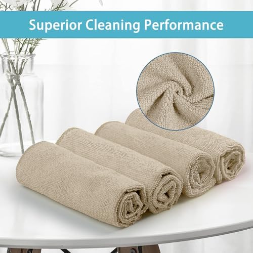 HOMEXCEL 8PK Microfiber Cleaning Cloth, Cleaning Rags for Home, 11.5x11.5in - Image 3