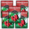 Red Habanero Pepper Seeds for Planting (5 Pack) by SurvivalGardenSeeds