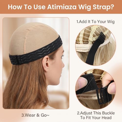 6pcs Adjustable Wig Strap to Secure Black Elastic Bands - Image 5