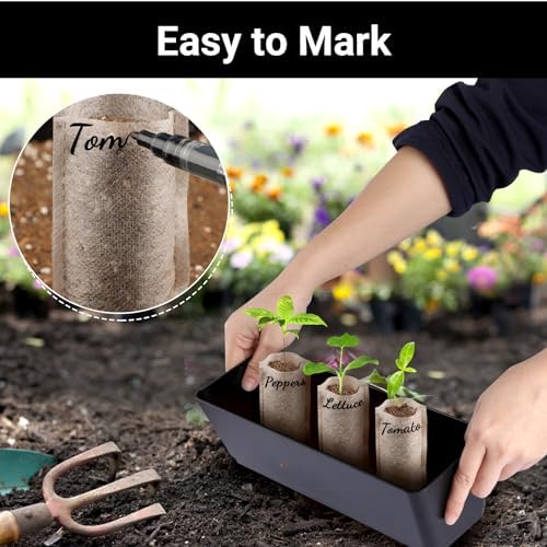 Seed Starter Bags Small, 200PCS 3x4 inch Non-Woven Nursery Plant Grow Bags, Fabric Seedling Bags Pots Pouch for Plants Seeding Clones Home Garden Supply - Image 6
