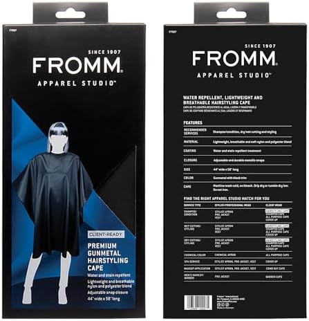 Fromm Professional Lightweight Client Hairstyling & Hair Cutting Cape - Image 5