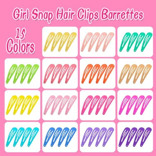 Hair Accessories for Toddlers, 220pcs, Colorful Mini Flower Claw Clips for Toddlers Cute Tiny Snap Hair Clips Metal No Slip Snap Hair Barrettes for Baby Fine Hair - Image 4
