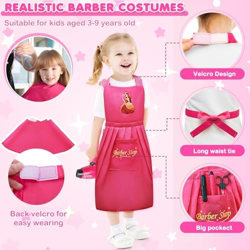 Kids Toys for Girls, Pretend Play Hair Salon Set for Little Girl - Image 6
