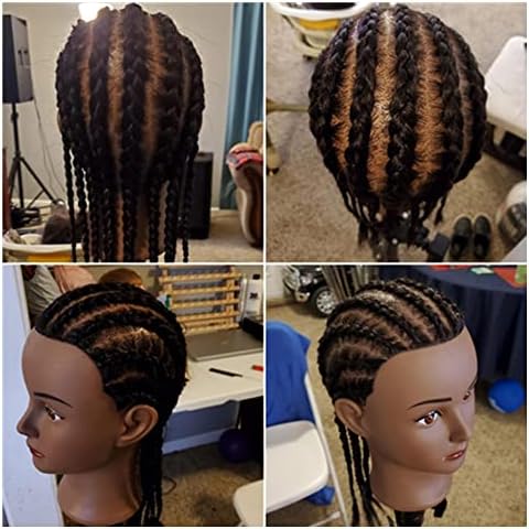 16-18"100% Real Hair Mannequin Head Training Head Manikin Cosmetology Doll - Image 5