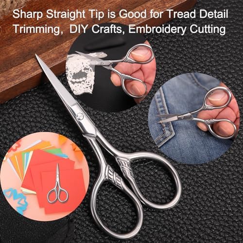 Small Precision Scissors, 3.5in Beauty Grooming Kit - Image 5