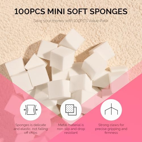 MelodySusie 100Pcs Soft Nail Sponges for Ombre - Image 2